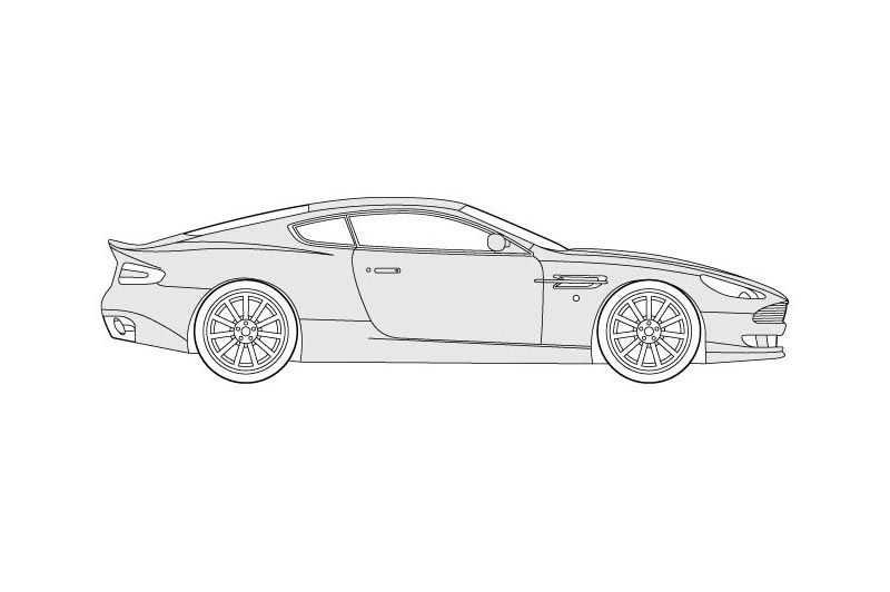 Aston Martin DB9 - see other views on PDF overview