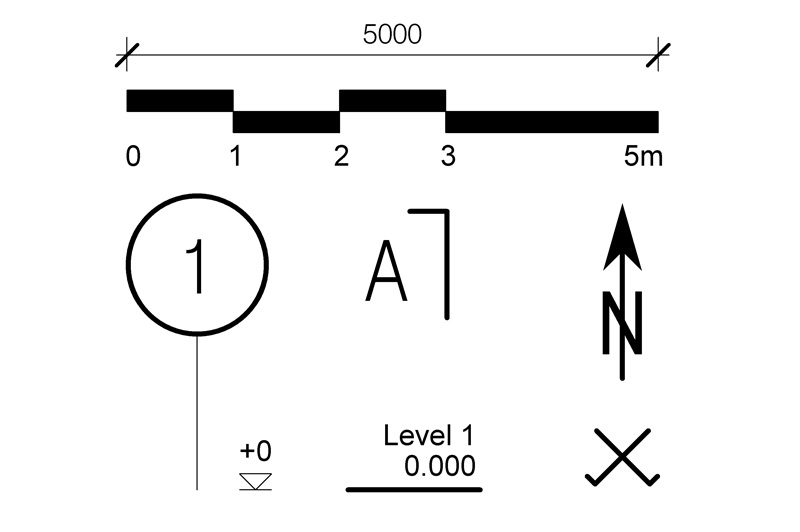 Annotation Series 1 Black for Revit