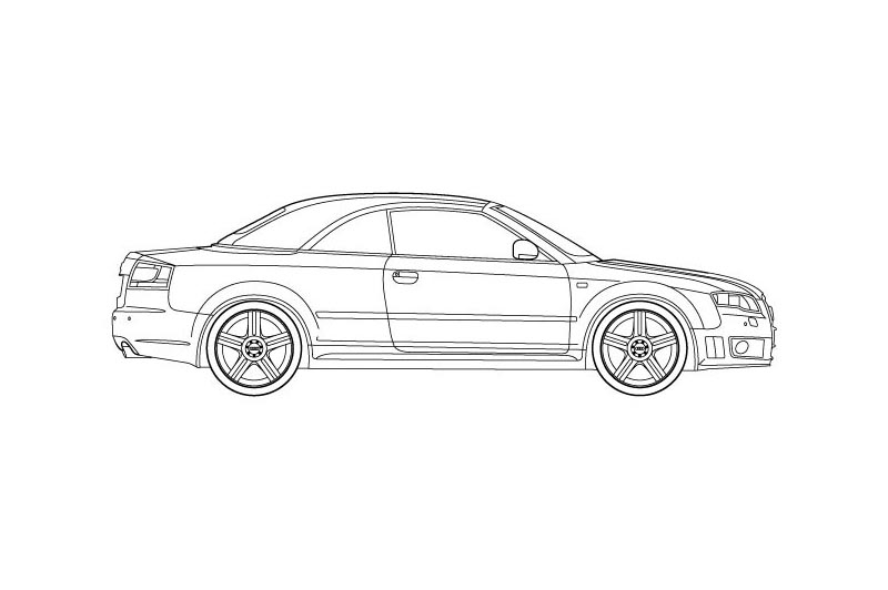 Audi RS4 Cabrio for Revit