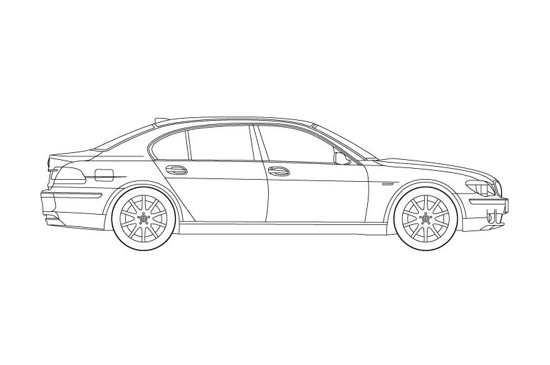 BMW 7 Limousine Long  for Revit