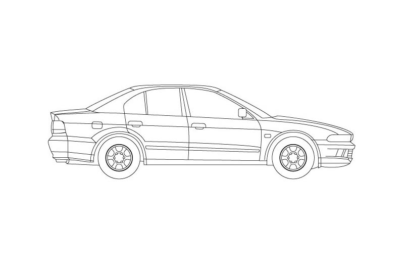 Mitsubishi Galant - see other views on PDF overview