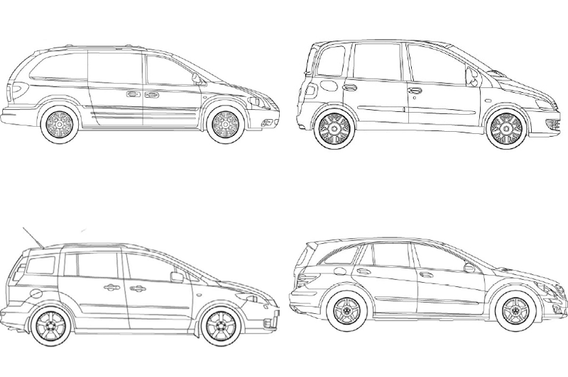 Revit MPV Cars